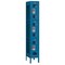 Salsbury Industries Wardrobe Locker, 12" W, 12" D, 78" H, (1) Wide, (3) Openings, Blue 73162BL-A